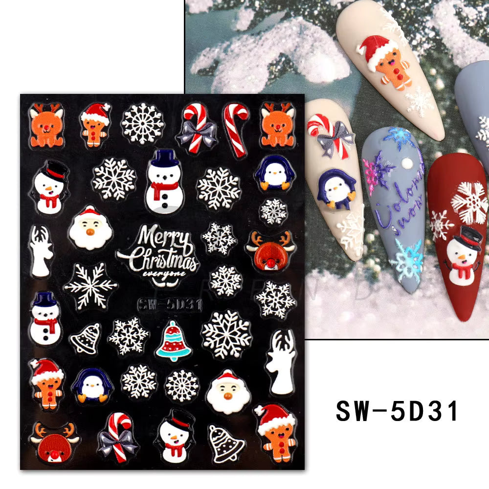 Stikers 5D de Navidad